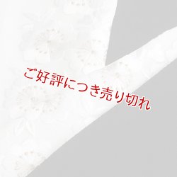 画像1: 黒留袖（礼装用）半襟　【正絹素材】　桜花づめ