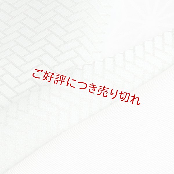 画像1: 半襟　縫取り桧垣　ベビーブルー（04） (1)