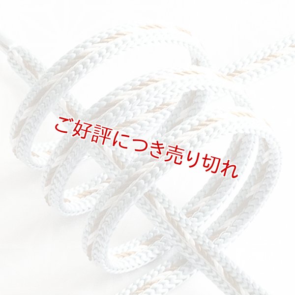画像1: 帯締め　畝源氏三色手綱　（05） (1)