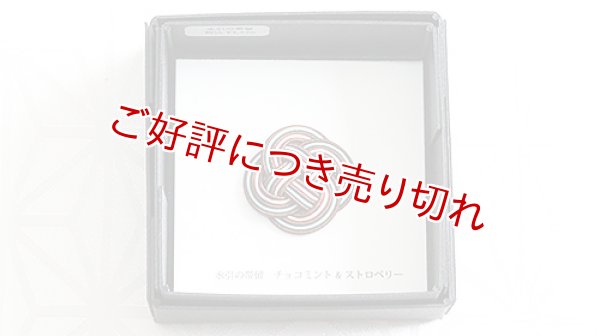 画像1: 水引帯留め　小サイズ　チョコミント・ストロベリー（221） (1)
