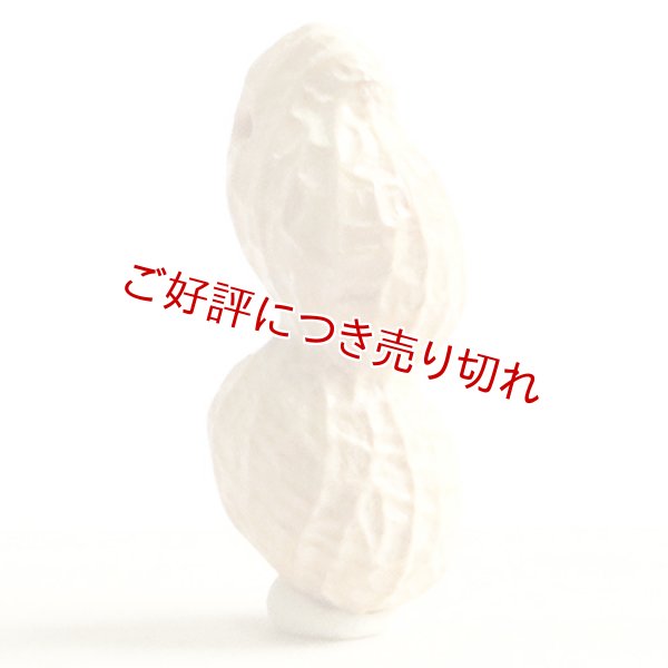 画像1: 黄楊根付　落花生【岡壱名入り】 【桐箱付き】　（2023年4月3日掲載） (1)