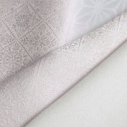 画像1: 無地半襟　紋意匠　 華菱 　淡いラベンダー（03）