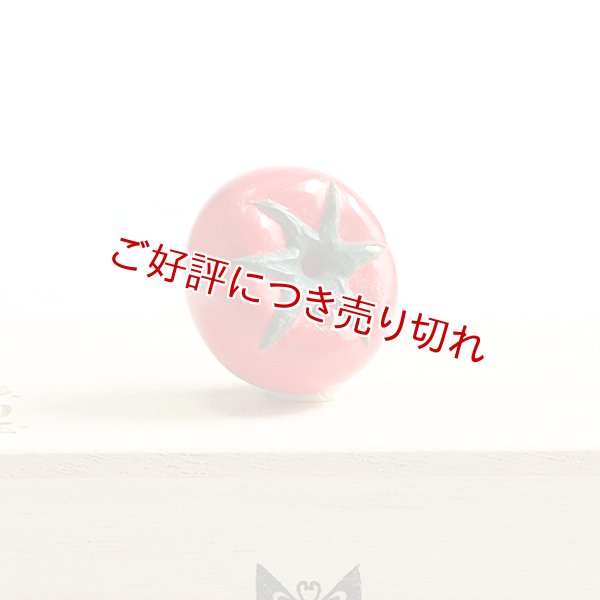 画像1: 黄楊根付　トマト（B）【岡壱名入り】　（2023年8月4日掲載） (1)
