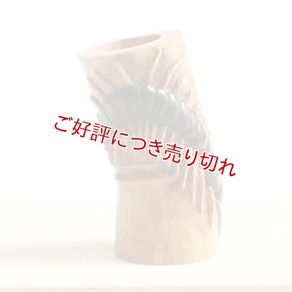 画像1: 黄楊根付　百足【岡壱名入り】【桐箱付き】　（2023年9月1日掲載） (1)