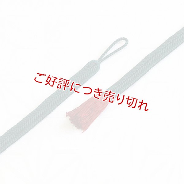 画像1: 羽織紐　女短　ゆるぎ色撚房　深緑／弁柄色（35） (1)