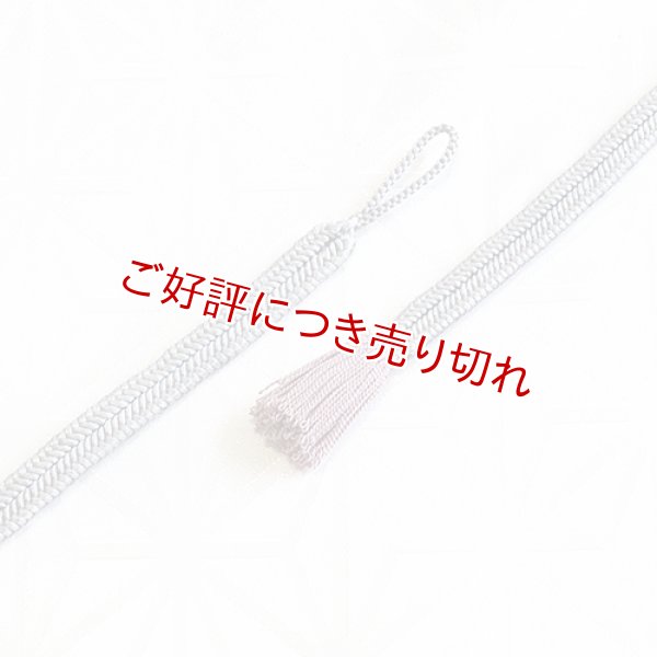 画像1: 羽織紐　女短　ゆるぎ色撚房　桔梗鼠／鳩羽鼠（13） (1)