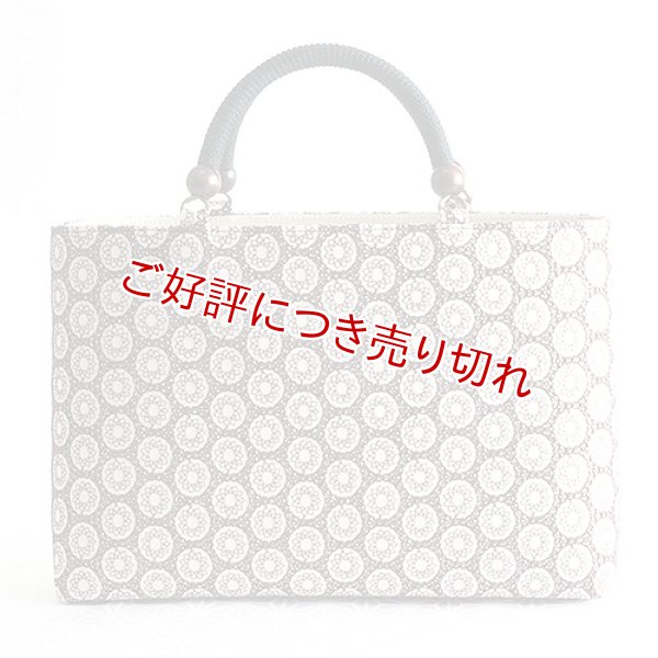 画像1: KIMONOバッグ コットンレース　＜COFFEE＞ (1)