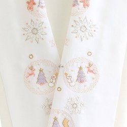画像1: ポリエステル刺繍半襟　【7000円】クリスマス　（01）