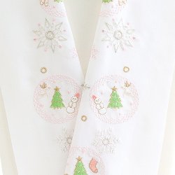 画像1: ポリエステル刺繍半襟　【7000円】クリスマス　（02）