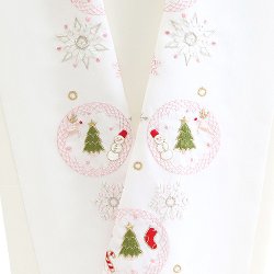 画像1: ポリエステル刺繍半襟　【7000円】クリスマス　（05）