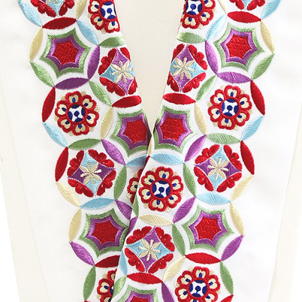画像1: ポリエステル刺繍半襟　【10000円】（40） (1)