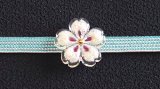 帯留め　おぼろ桜（シェルミックス）