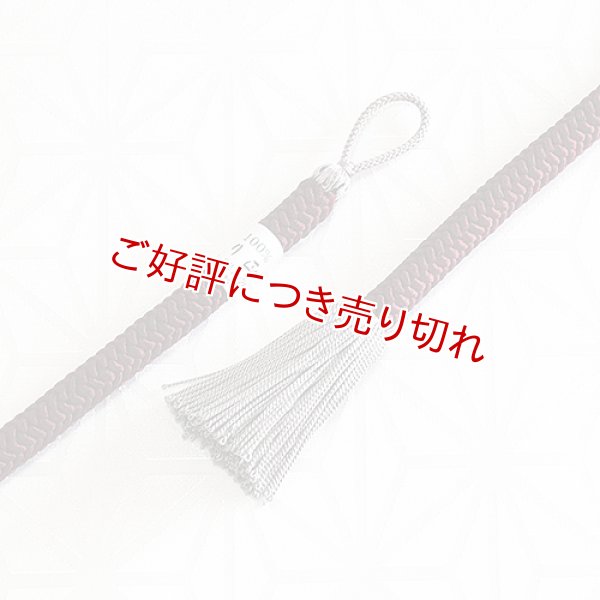 画像1: 紳士羽織紐　丸唐色撚房　似せ紫（にせむらさき）／（房）桔梗鼠（ききょうねず）（03） (1)