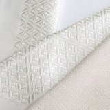 刺繍半襟　七宝菊　オフホワイト（04）