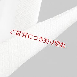 画像1: 黒留袖（礼装用）半襟　【正絹素材】　七宝菊