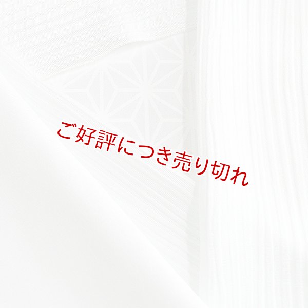 画像1: 単衣半襟　楊柳（きんち）無地　淡いブルー（03） (1)