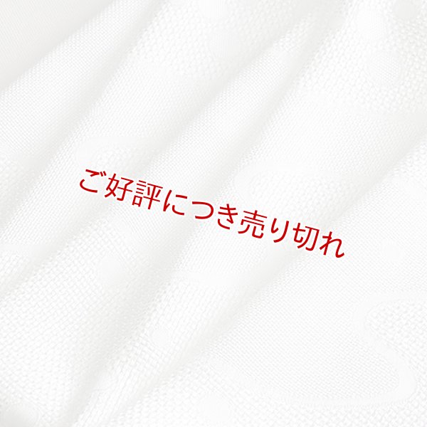 画像1: 帯揚げ　メッシュ流水水引ぼかし　白（06） (1)