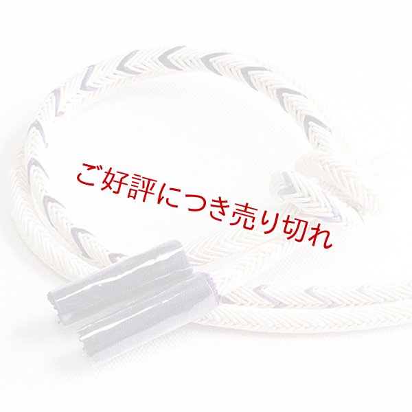 画像1: 帯締め　丸唐片胴ぼかし撚房　（06） (1)