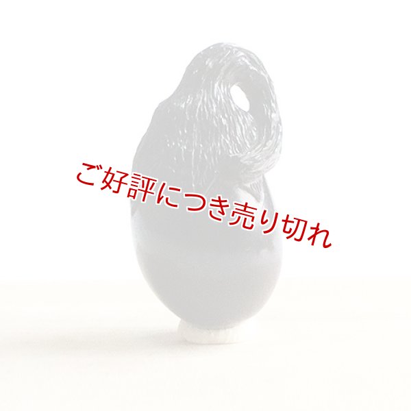 画像1: 黒檀根付　なすび（黒檀）【岡壱名入り】【桐箱付き】　（2024年8月19日掲載） (1)