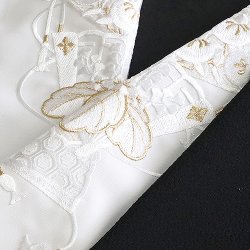 画像1: 黒留袖（礼装用）半襟　【化繊素材】【7000円】　（04）