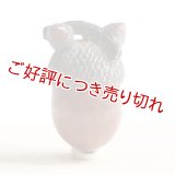 黄楊根付　団栗【岡壱名入り】【桐箱付き】　（2024年9月26日掲載）