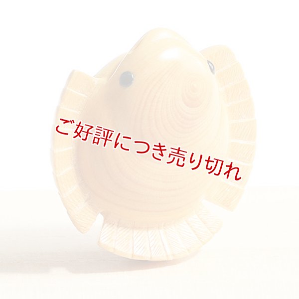 画像1: 黄楊帯留め　ふくら雀【岡壱名入り】 【桐箱付き】 (1)