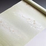 帯揚げ　縫取り切紙松葉　柳鼠（やなぎねず）（03）