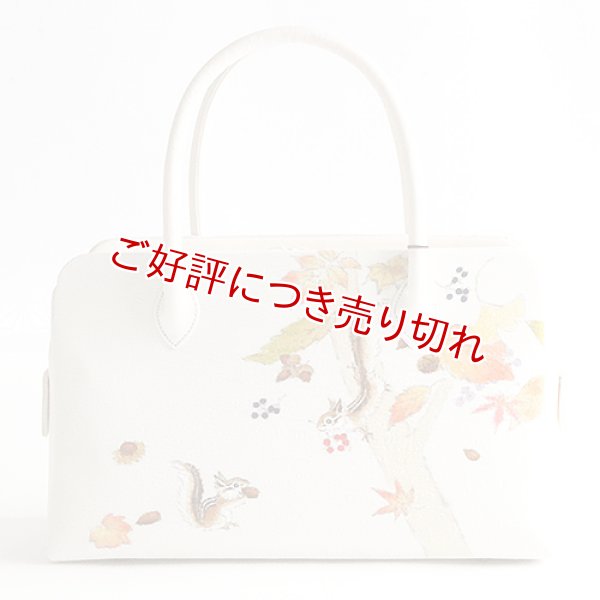 画像1: あおりバッグ　手描きシリーズ　リスと森の実 (1)