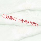 帯揚げ　輪出し白場取り小花　薄萌葱（うすもえぎ）／女郎花（おみなえし） （12）
