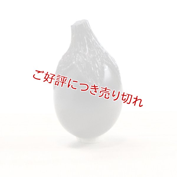 画像1: 黒檀根付　なすび　小（黒檀）【岡壱名入り】【桐箱付き】（2025年1月掲載） (1)
