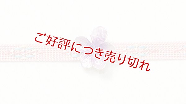 画像1: ピューター帯留め　スミレ一輪 (1)