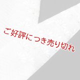 黒留袖（礼装用）半襟　【正絹素材】　霞菊　白／銀