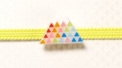 画像1: 帯留め　厄除７色の鱗紋富士