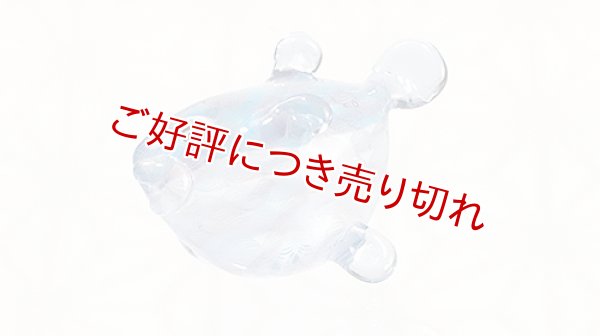 画像1: ガラス帯留め　slow sphatika（スロースパティカ）　ふぐ ※桐箱付き (1)