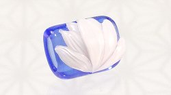 画像1: ガラス帯留め　slow sphatika（スロースパティカ）　蓮