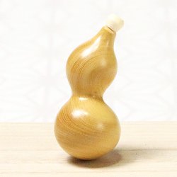 画像1: 黄楊根付　ひょうたん（A）【岡壱名入り】【桐箱付き】（2025年3月掲載）