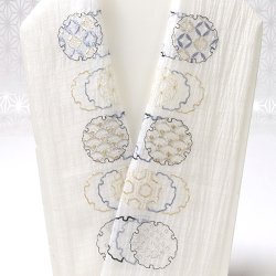 画像1: 半襟　麻絽 刺繍いろいろ　（06）