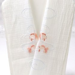 画像1: 半襟　麻絽 刺繍いろいろ　（10）