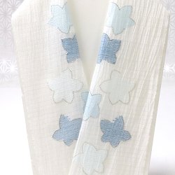 画像1: 半襟　麻絽 刺繍いろいろ　（08）