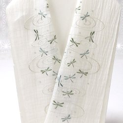 画像1: 半襟　麻絽 刺繍いろいろ　（09）