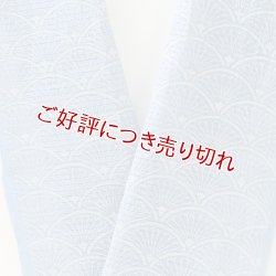 画像1: 半襟　麻絽 藍染め　（05）