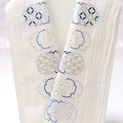 画像1: 半襟　麻絽 刺繍いろいろ　（04）