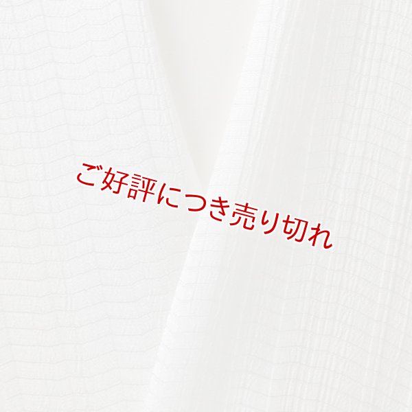 画像1: 夏物白半襟　天然素材　正絹　きんち（楊柳）絽 (1)