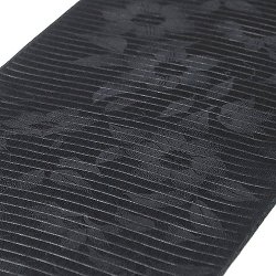 画像1: 礼装用　帯揚げ　喪服用　絽 クレマチス