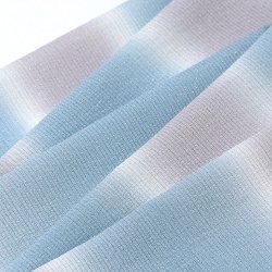 画像1: 帯揚げ　絽二色段染め銀ちらし　（03）