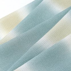 画像1: 帯揚げ　絽二色段染め銀ちらし　（02）