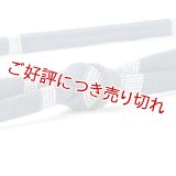 帯締め　レース内記段柄銀ちらし撚房　（05）