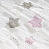 帯揚げ　絽二色桔梗に露芝　利休白茶（りきゅうしろちゃ）／紅藤色（べにふじいろ）（06）