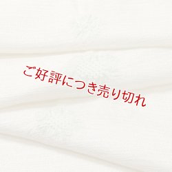 画像1: 帯揚げ　絽輪出しさざなみ梅桔梗銀散し 　アップルグリーン（03）