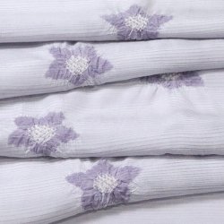 画像1: 帯揚げ　絽輪出し桔梗 　紫苑（しおん）色（04）